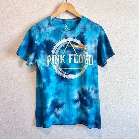Pink Floyd 1973 Dark Side of The Moon Tour Tie Dye Licensed Shirt Size Medium - Picture 1 of 6